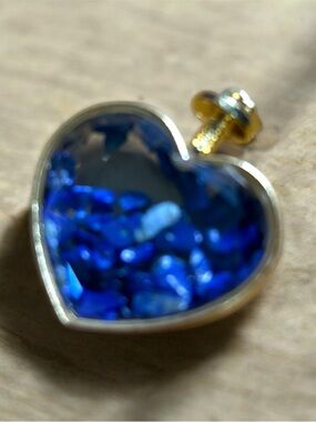 Heart-Shaped Lapis Lazuli - Wishing Bottle